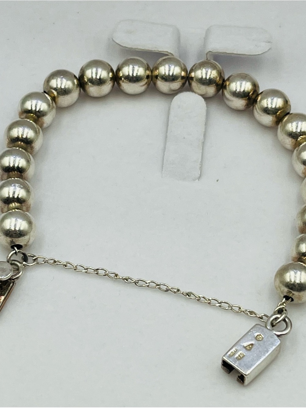Silpada Sterling Silver 925 Bracelet with Beads & Box Clasp